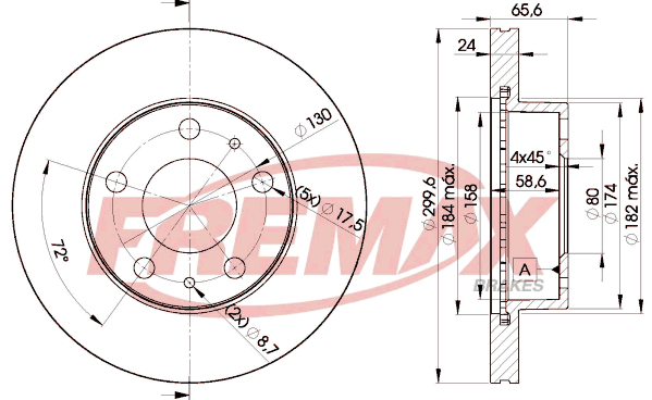 Тормозной диск   BD-4682   FREMAX