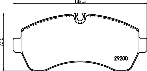 Комплект гальмівних накладок, дискове гальмо   8DB 355 005-531   HELLA PAGID