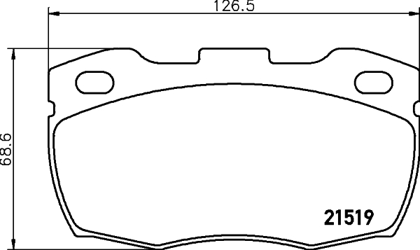 Комплект гальмівних накладок, дискове гальмо   8DB 355 005-861   HELLA PAGID