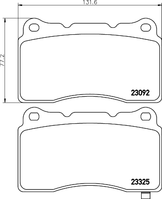 Комплект тормозных колодок, дисковый тормоз   8DB 355 006-601   HELLA PAGID