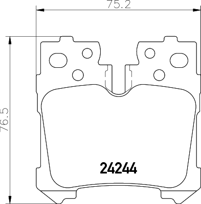 Комплект тормозных колодок, дисковый тормоз   8DB 355 006-651   HELLA PAGID