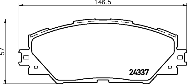 Комплект гальмівних накладок, дискове гальмо   8DB 355 006-871   HELLA PAGID