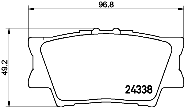 Комплект гальмівних накладок, дискове гальмо   8DB 355 006-881   HELLA PAGID