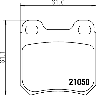 Комплект гальмівних накладок, дискове гальмо   8DB 355 007-381   HELLA PAGID