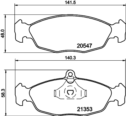 Комплект тормозных колодок, дисковый тормоз   8DB 355 007-531   HELLA PAGID