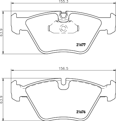 Комплект гальмівних накладок, дискове гальмо   8DB 355 007-961   HELLA PAGID