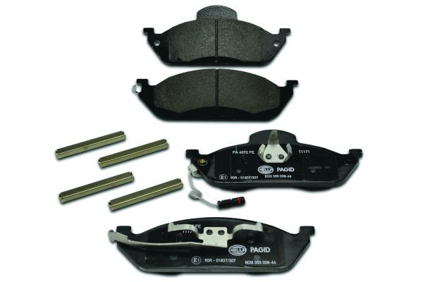 Комплект гальмівних накладок, дискове гальмо 8DB 355 008-661 HELLA PAGID #1