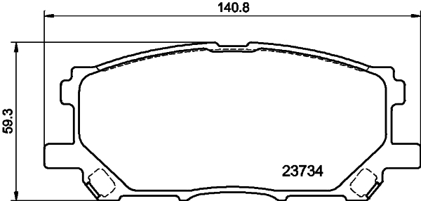 Комплект тормозных колодок, дисковый тормоз   8DB 355 010-071   HELLA PAGID