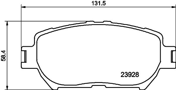 Комплект тормозных колодок, дисковый тормоз   8DB 355 010-431   HELLA PAGID