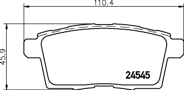 Комплект гальмівних накладок, дискове гальмо   8DB 355 013-261   HELLA PAGID