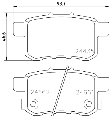 Комплект тормозных колодок, дисковый тормоз   8DB 355 013-631   HELLA PAGID