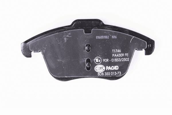 Комплект гальмівних накладок, дискове гальмо 8DB 355 013-731 HELLA PAGID #2