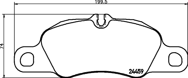 Комплект гальмівних накладок, дискове гальмо   8DB 355 013-801   HELLA PAGID