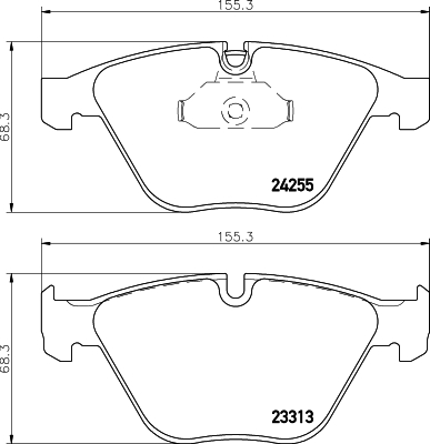 Комплект гальмівних накладок, дискове гальмо   8DB 355 013-931   HELLA PAGID