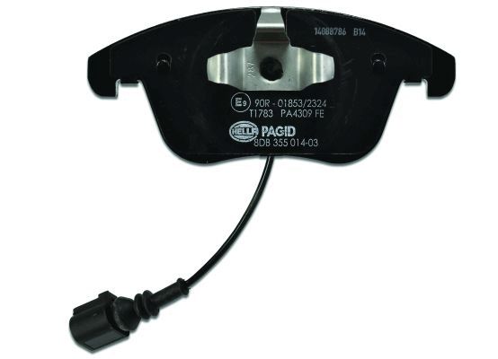 Комплект тормозных колодок, дисковый тормоз 8DB 355 014-031 HELLA PAGID #2
