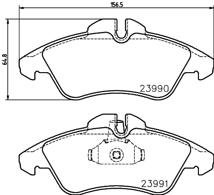 Комплект гальмівних накладок, дискове гальмо   8DB 355 014-481   HELLA PAGID