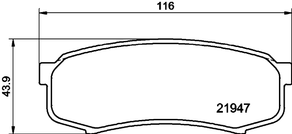 Комплект тормозных колодок, дисковый тормоз   8DB 355 016-831   HELLA PAGID