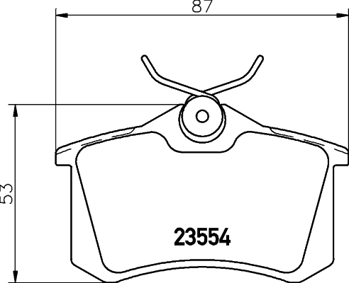 Комплект тормозных колодок, дисковый тормоз   8DB 355 017-711   HELLA PAGID