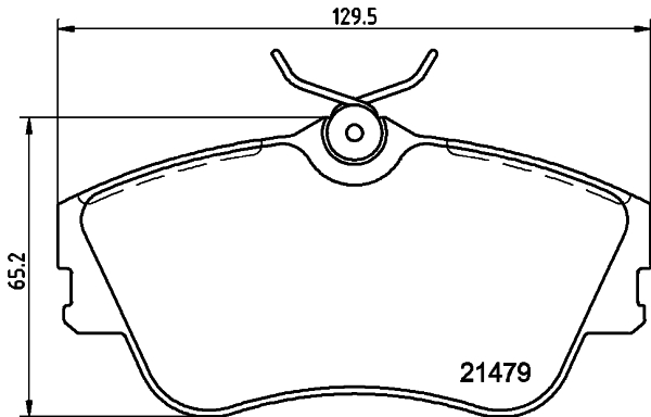 Комплект гальмівних накладок, дискове гальмо   8DB 355 018-071   HELLA PAGID