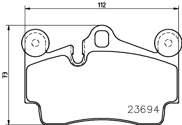 Комплект гальмівних накладок, дискове гальмо   8DB 355 018-711   HELLA PAGID