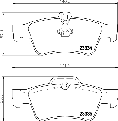 Комплект тормозных колодок, дисковый тормоз   8DB 355 018-751   HELLA PAGID