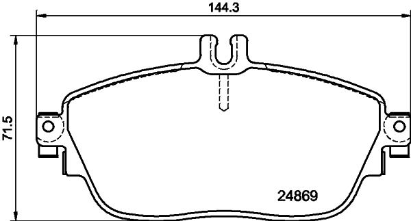 Комплект гальмівних накладок, дискове гальмо   8DB 355 019-721   HELLA PAGID