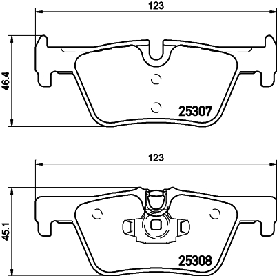 Комплект гальмівних накладок, дискове гальмо   8DB 355 019-971   HELLA PAGID