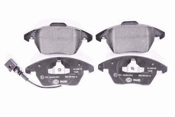 Комплект гальмівних накладок, дискове гальмо 8DB 355 023-161 HELLA PAGID #1