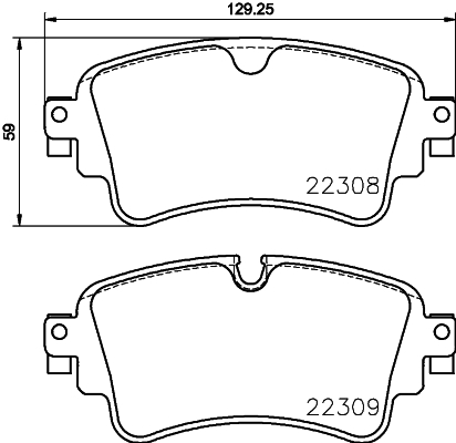 Комплект тормозных колодок, дисковый тормоз   8DB 355 024-791   HELLA PAGID