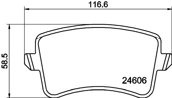 Комплект тормозных колодок, дисковый тормоз   8DB 355 025-381   HELLA PAGID