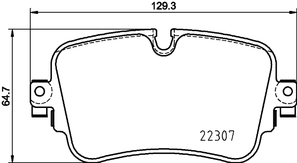 Комплект гальмівних накладок, дискове гальмо   8DB 355 025-681   HELLA PAGID