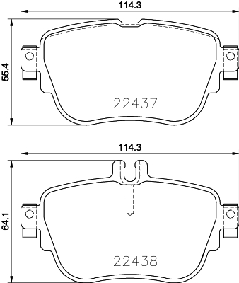 Комплект тормозных колодок, дисковый тормоз   8DB 355 025-781   HELLA PAGID