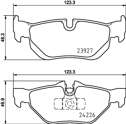 Комплект гальмівних накладок, дискове гальмо   8DB 355 031-781   HELLA PAGID