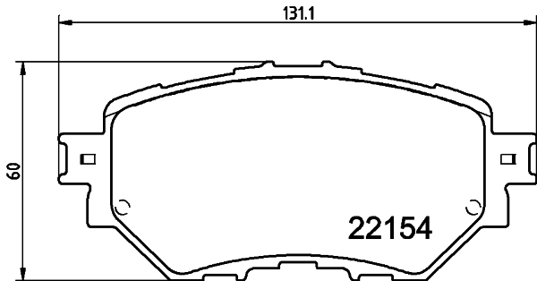 Комплект гальмівних накладок, дискове гальмо   8DB 355 032-091   HELLA PAGID