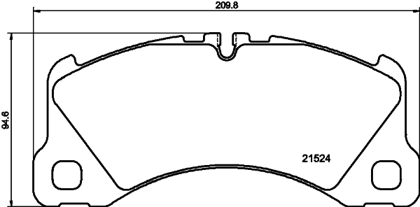 Комплект тормозных колодок, дисковый тормоз   8DB 355 040-051   HELLA PAGID