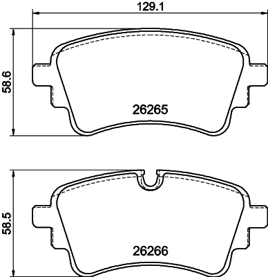 Комплект гальмівних накладок, дискове гальмо   8DB 355 040-941   HELLA PAGID