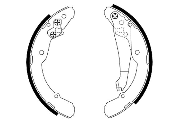 Комплект тормозных колодок   8DB 355 001-691   HELLA PAGID