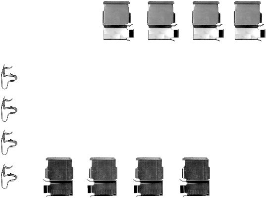 Комплектующие, колодки дискового тормоза   8DZ 355 202-371   HELLA PAGID