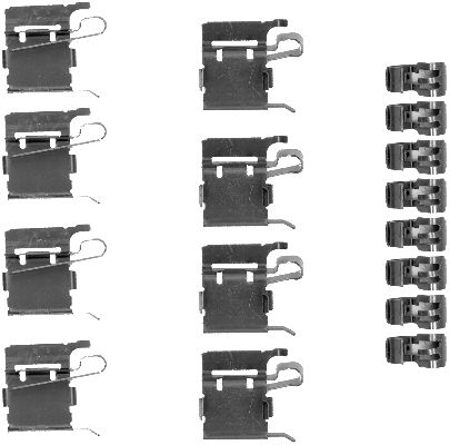 Комплект приладдя, накладка дискового гальма   8DZ 355 203-381   HELLA PAGID