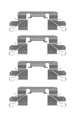 Комплект приладдя, накладка дискового гальма   8DZ 355 204-941   HELLA PAGID