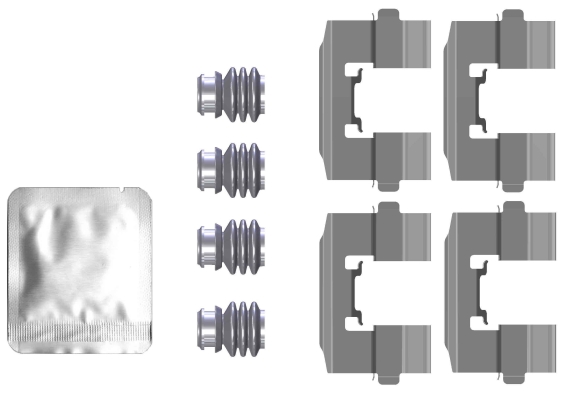 Комплект приладдя, накладка дискового гальма   8DZ 355 205-761   HELLA PAGID