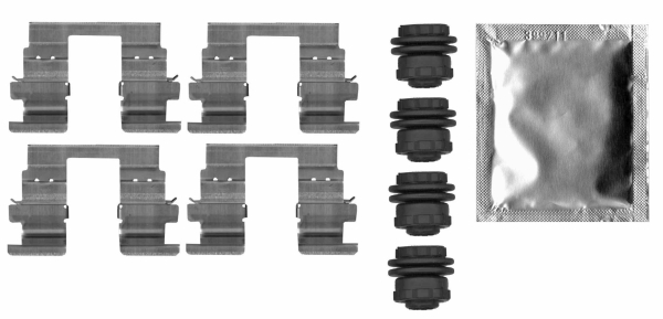 Комплект приладдя, накладка дискового гальма   8DZ 355 206-281   HELLA PAGID