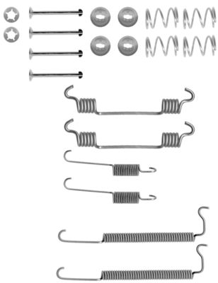 Комплектующие, тормозная колодка   8DZ 355 200-811   HELLA PAGID