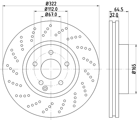 Тормозной диск 8DD 355 114-231 HELLA PAGID #3