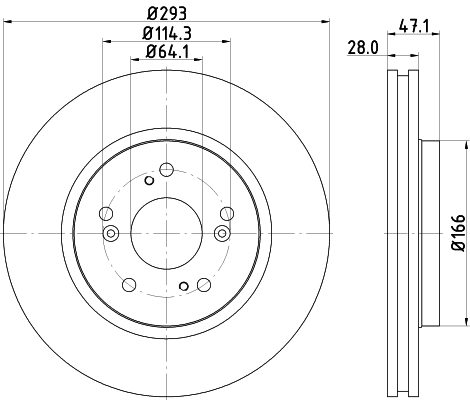 Тормозной диск   8DD 355 115-941   HELLA PAGID