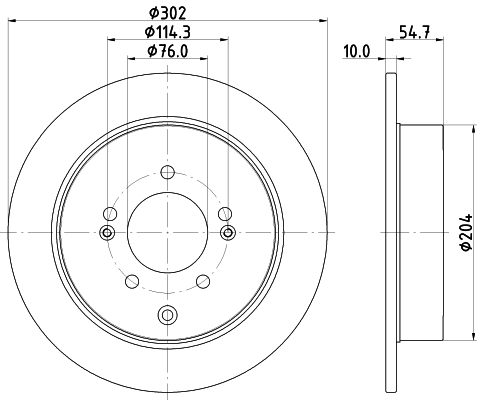 Тормозной диск   8DD 355 126-911   HELLA PAGID