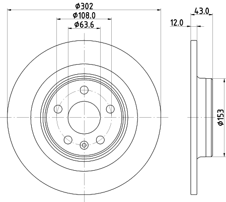 Тормозной диск   8DD 355 126-991   HELLA PAGID