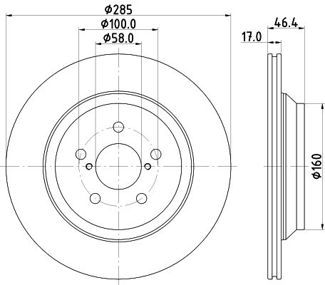 Тормозной диск 8DD 355 132-371 HELLA PAGID #3