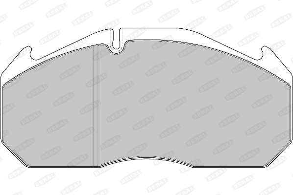 Комплект гальмівних накладок, дискове гальмо BCV29030BK BERAL #2