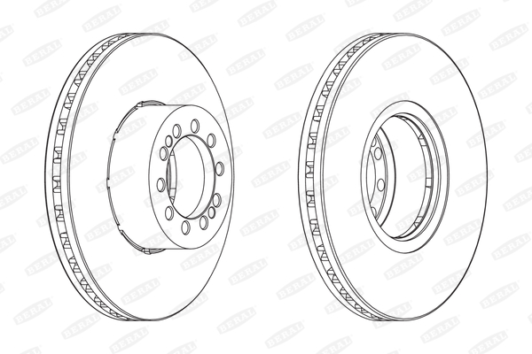 Гальмівний диск   BCR218A   BERAL